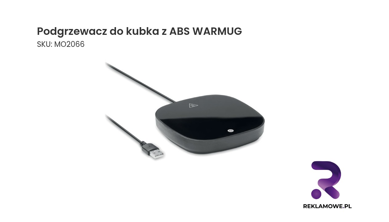Podgrzewacz do kubka z ABS WARMUG Podgrzewacz do kubka z ABS WARMUG – praktyczny podgrzewacz do utrzymania temperatury napoju